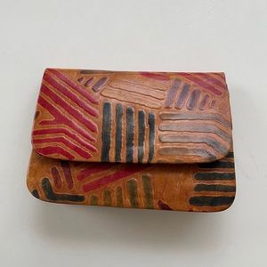 Hand Painted Soft Leather Small Purse